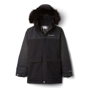 Columbia Jas Jongens, Boundary Bay Down Parka Zwart, 35EYXOCHI